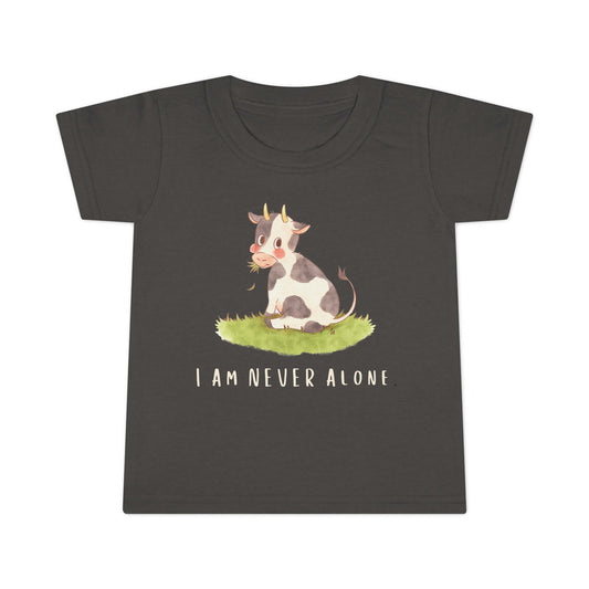 "Never Alone" Joshua 1:9 Toddler T-shirt